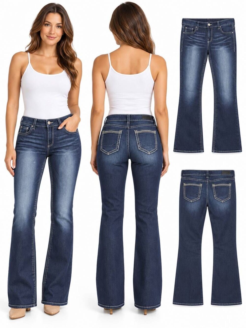 Daytrip 33L Virgo Bootcut Jeans Dark Wash Western Stretch